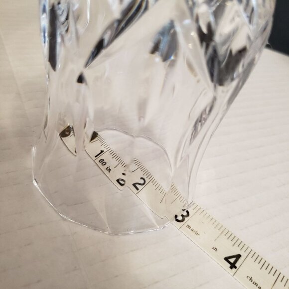 2 Royal Crystal Rock, Opera from Italy 8 oz Criss Cross Paneled Water Goblet - Picture 9 of 11